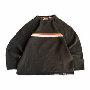 Y2K Aeropostale Men’s Brown and Orange Crewneck Sweater — Size XL